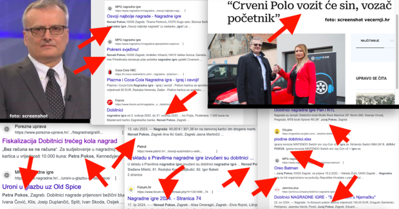 Poznati demograf Nenad Pokos vozio je besplatno Polo osvojen u nagradnoj igri, dobitnik je pregršt utješnih nagrada kao i svi u njegovoj obitelji, a stiglo im je i 10.000 kn od Porezne u igri 'Bez računa se ne računa' 