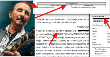 Željku Bebeku prijeti ovrha nad imovinom zbog neplaćenih režija, poštar ga tražio na staroj adresi iako pjevač godinama živi u drugom luksuznom 6-sobnom stanu 